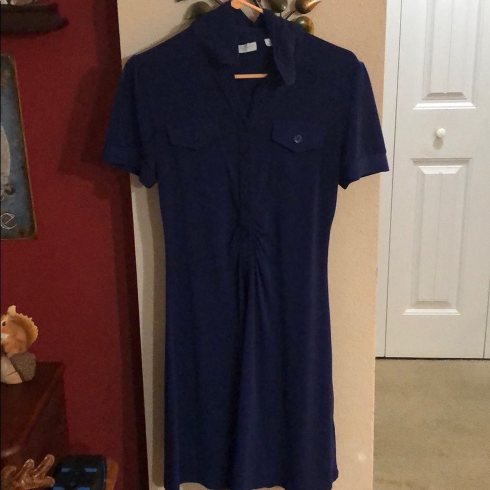 Blue dress with color